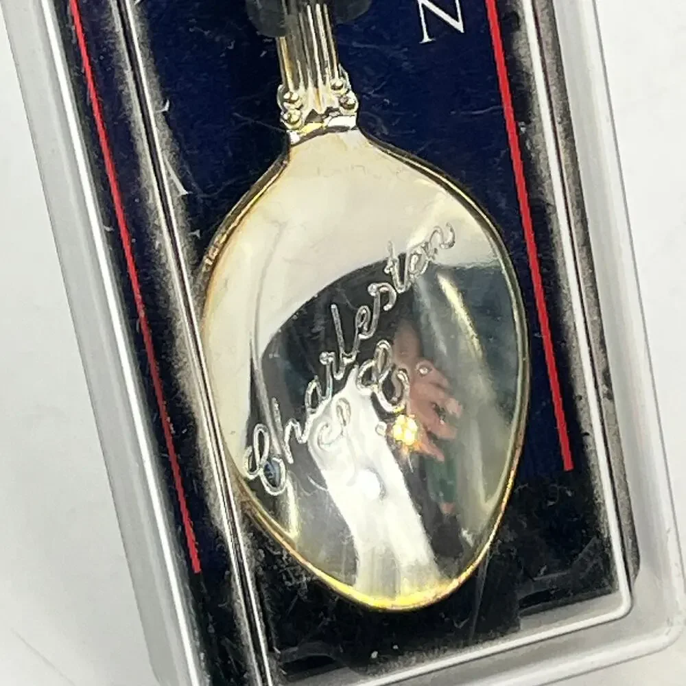 Vtg Souvenir Collector Spoon x7 Lot Georgia Florida Charleston Stone Mountain SC